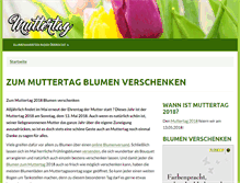 Tablet Screenshot of muttertagblumen.net